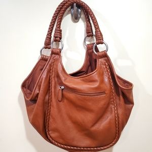 Slouchy Boho Shoulder Bag Liz Claiborne Faux Leather